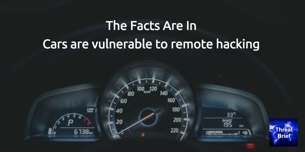 AusBrian's tweet image. The Facts Are In. #Cars are #vulnerable to #remotehacking. Track at bit.ly/1RpQUnj  #AutoNews #AutoSoftware