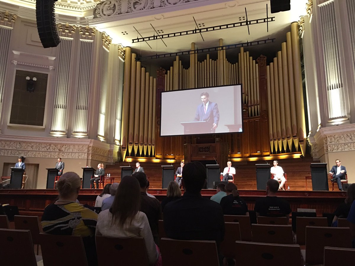 evinhod's tweet image. Brisbane Lord Mayoral debate #brispol