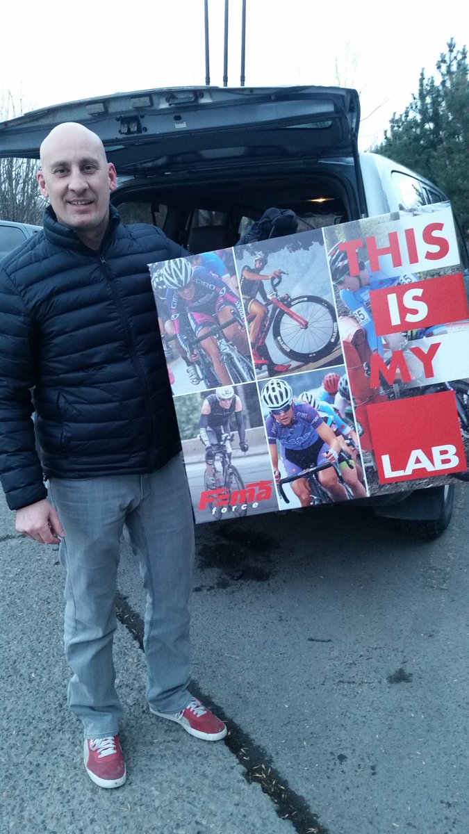 tara_whitten's tweet photo. Thank-you @EnergyLabCo for the new wheels! Do I spot @cycleryracing 's @ameliebruneau on that box? #ridewithopUS https://t.co/kfbkRrDJkF