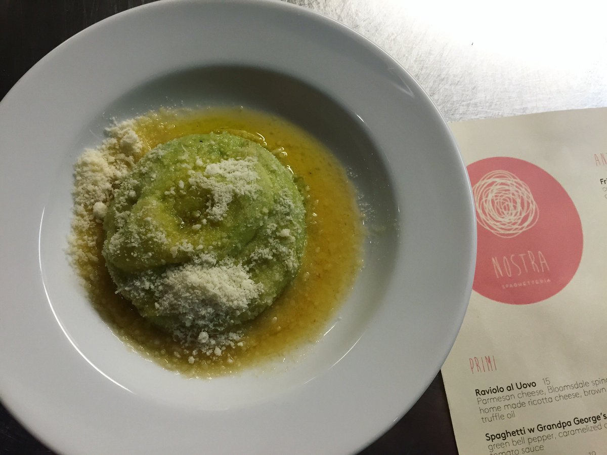 nostrasf's tweet photo. Our Ravioli al Uovo! Everyone’s favorite for a reason! Can’t resist that egg yolk hidden inside! #pastadreams https://t.co/JaEWPU0zVo