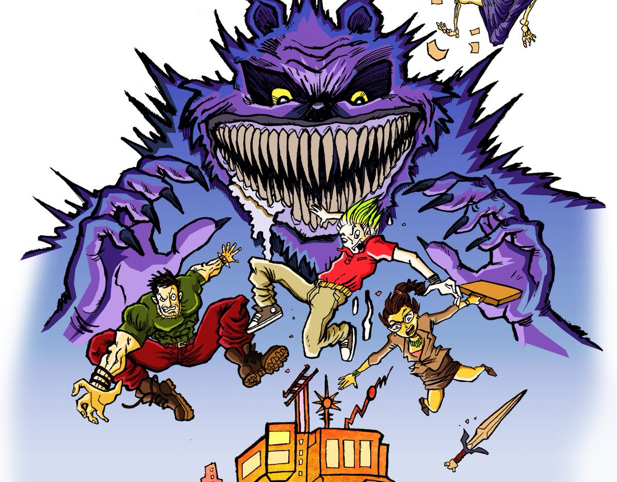 GabeOstley's tweet photo. More work in progress w/ @Dingofist #comics #makecomics #indiecomics #giantteeth https://t.co/SqHWqeI7EE