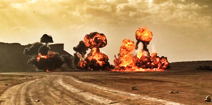 olivstunt's tweet photo. On set explosion film "SECTRE" https://t.co/Cg2E7fKMb8