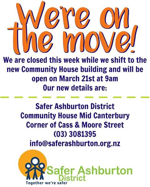 thinkfirstNZ's tweet image. Think First has now moved to the new Community House building on Cass St, woohoo!