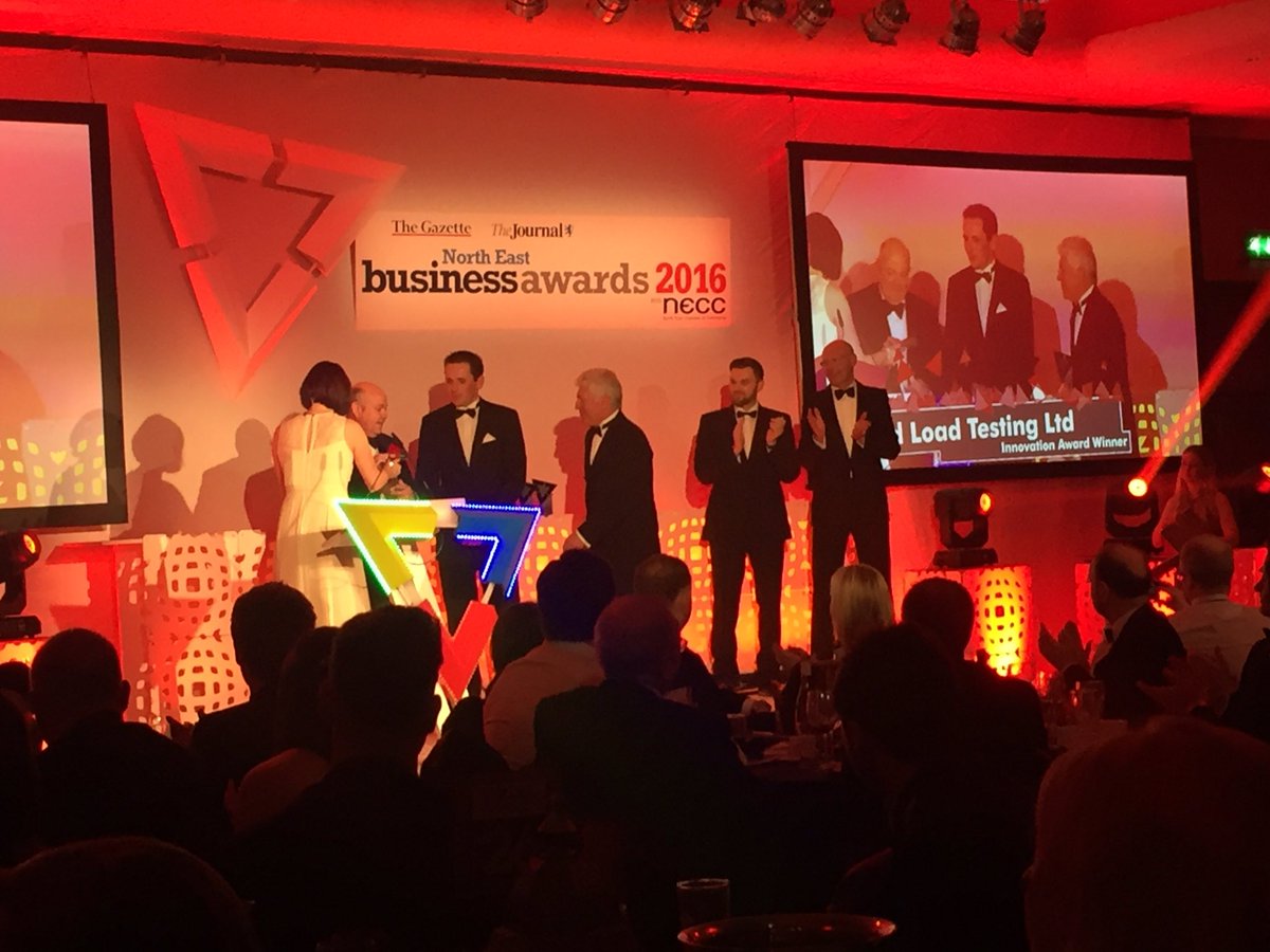 STyneBusiness's tweet photo. Innovation Award goes to... Bollard Load Testing! Congratulations to the team! #nebizawards https://t.co/KI8D9s1V2m