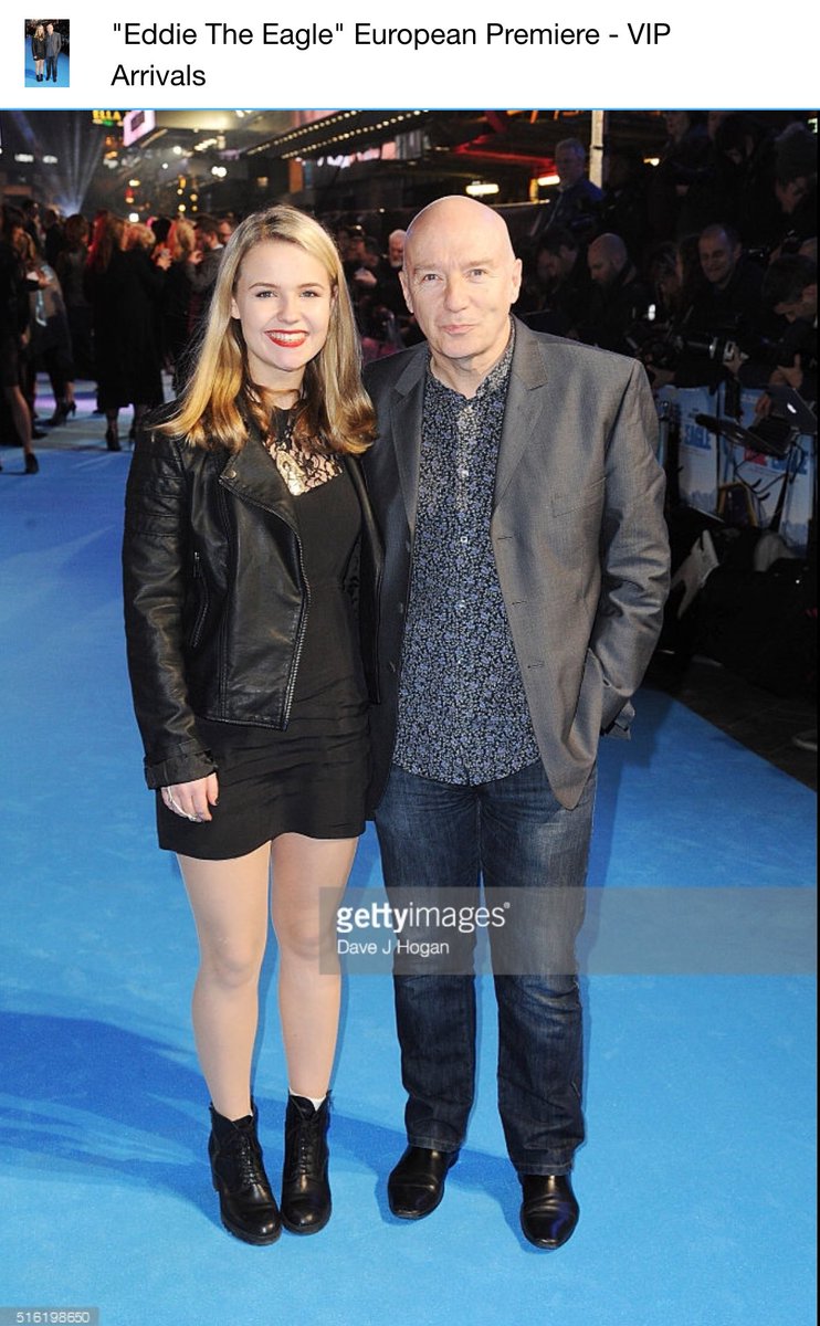 Kitty_Ure's tweet image. My favourites - @midgeure1 &amp;amp; *baby* sister Flossie at the #EddieTheEagle premiere tonight #jealous #whydoihaveessays