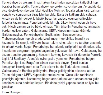 Galatasaray, Portekiz liderini yenince sesi kesilenler şimdi Portekiz 4.'sünün Fenerbahçe'yle alay edişini yazsın.