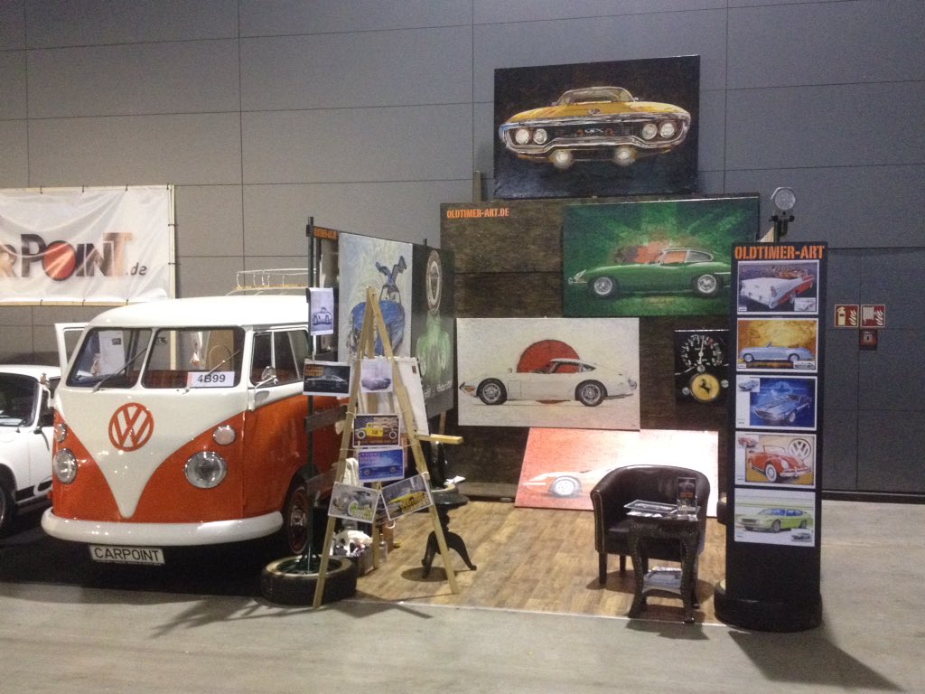 ArtOldtimer's tweet photo. #Retroclassic, Messestand #Oldtimer-Art.de Halle4 / 99c https://t.co/j8S1JL4pKE