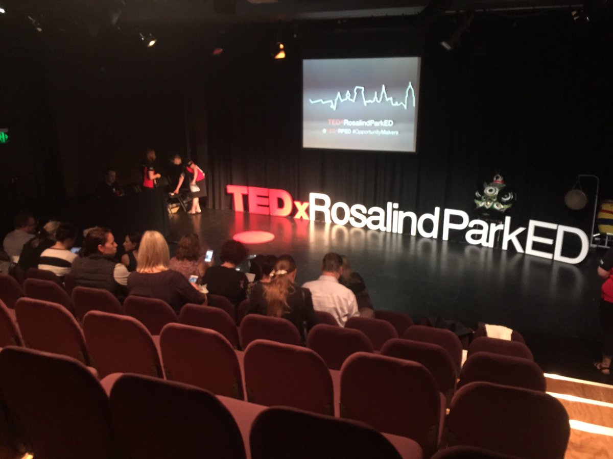 TEDxRPED's tweet photo. Not long now.. Stay tuned for updates from TEDxRosalindParkED 2016! #opportunitymakers https://t.co/WoMMqcjVKB