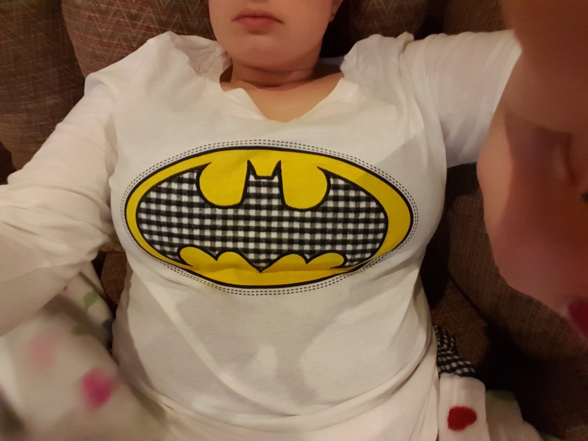 MoreThanBait's tweet photo. #NerdJammies #BatmanOnMyBoobs https://t.co/yaQO31LrDH