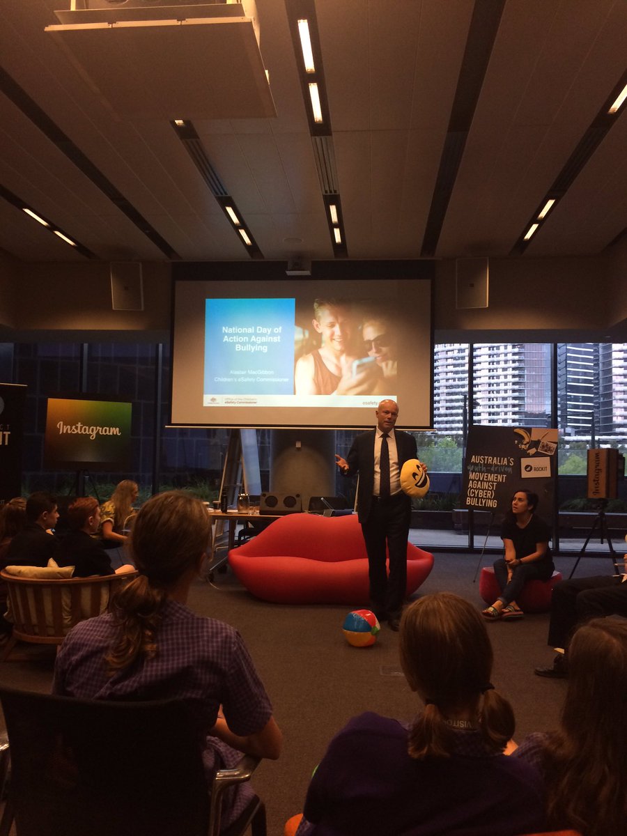 projectrockit's tweet photo. Thanks @macgibbon from @eSafetyOffice for joining our #NDAAB event! He is loving our emoji cushions! 😄😄😄 https://t.co/9fvlCNWafo