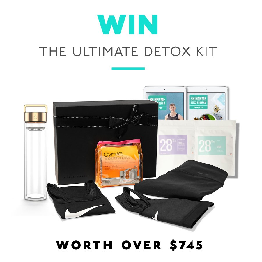 skinnymetea's tweet image. Win The Ultimate Detox Kit for you and a friend! Prize value $750! enter here: bit.ly/SMTgiveaway