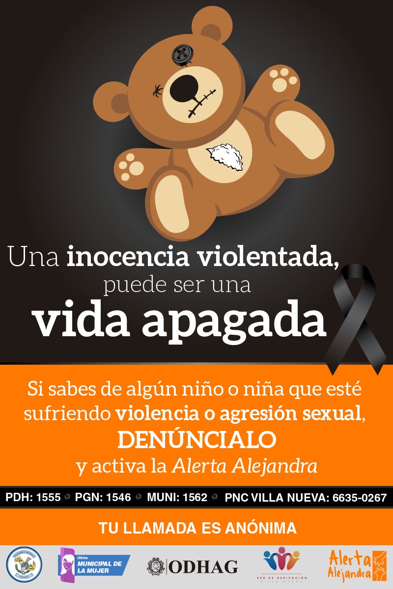 DMM2012_2020's tweet image. Gracias @NARTstudio por sumarse a la iniciativa #AlertaAlejandra una llamada una vida salvada @MuniVillaNueva