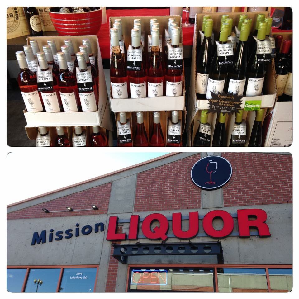 Head over to Mission Liquor store Gewürztraminer, Pinot Noir Rosé and Gamay Noir Rosé at $1.00 off a bottle!