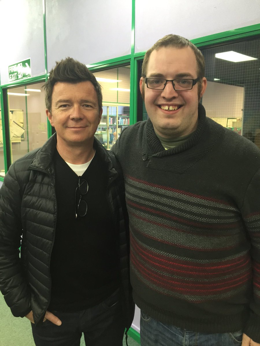 Had a great day today got to meet my idol <a href="/rickastley/">Rick Astley Meme</a> who I have listened to since I was a baby! Thanks Rick!