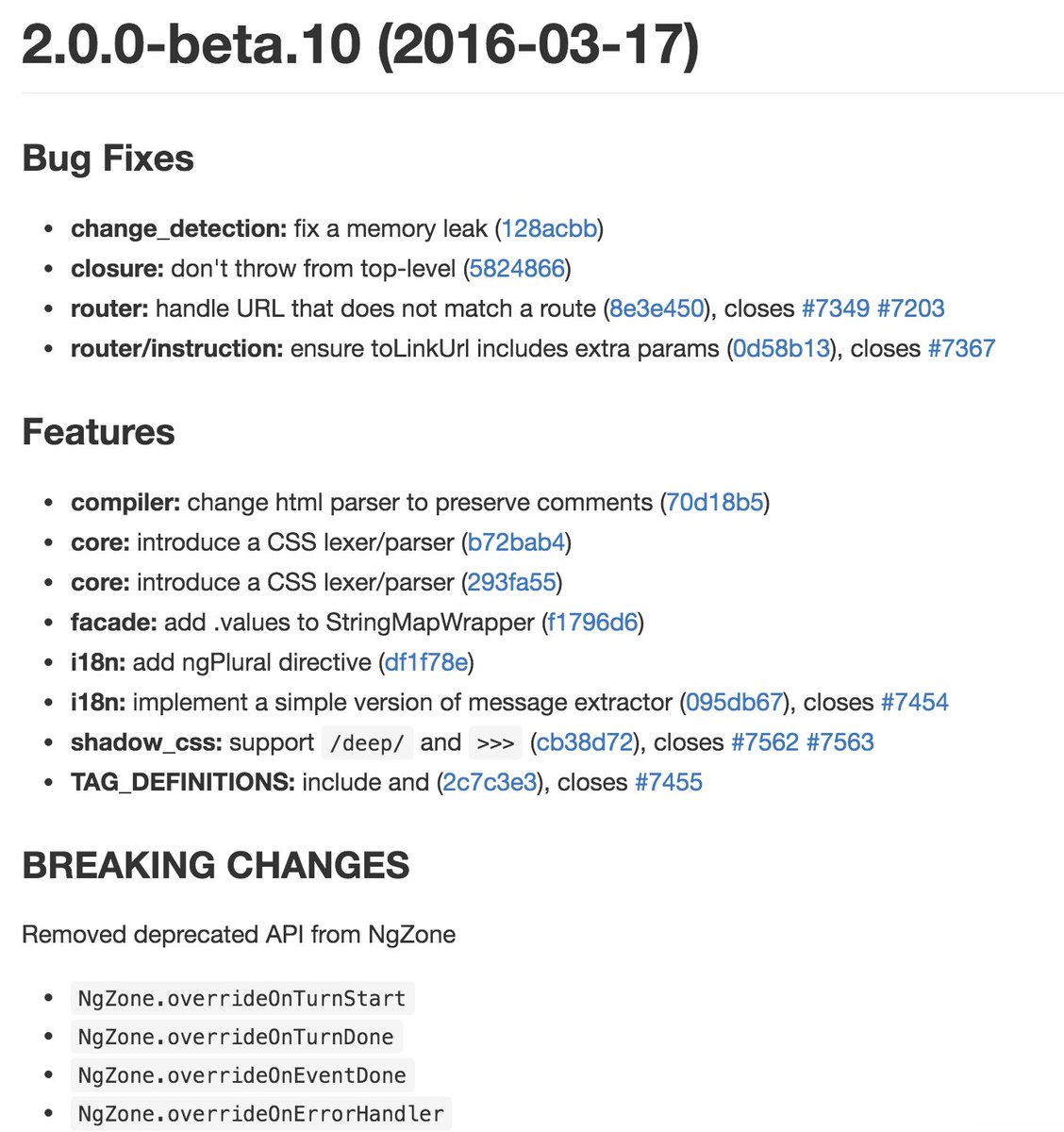 angular's tweet image. Angular 2 Beta 10 is out! New Zones that matches the standard proposal (and faster) + more.
github.com/angular/angula…