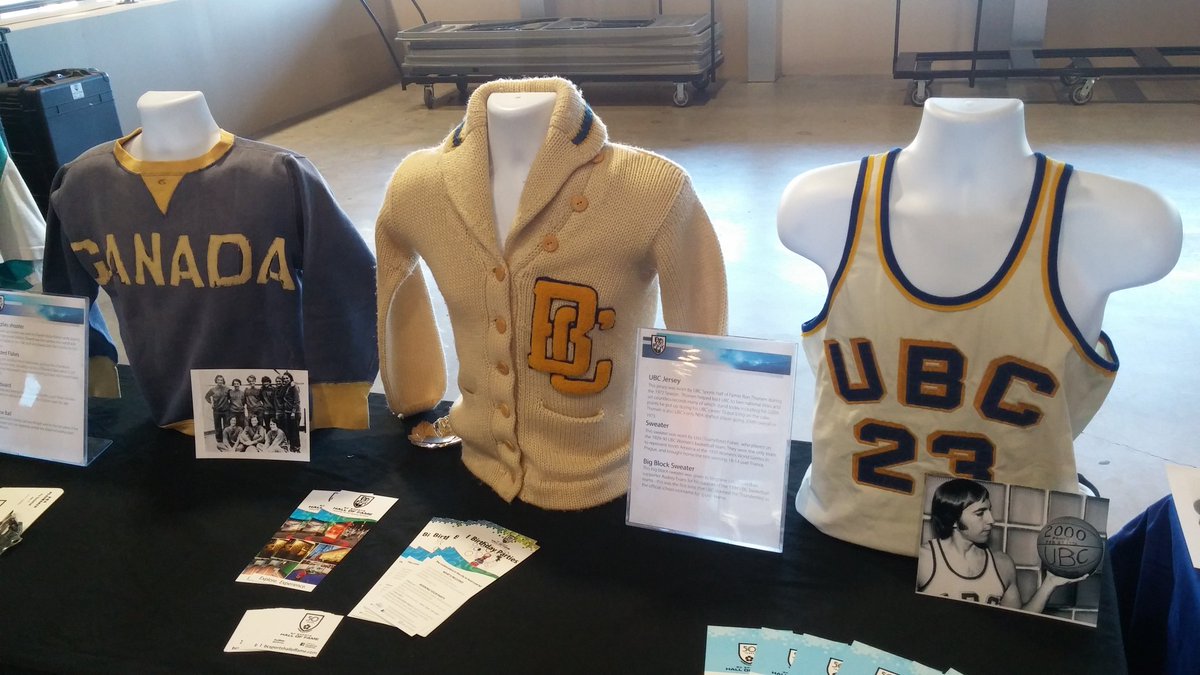 BCSportsHall's tweet image. Excited to be showing off some great @ubctbirds artifacts at the #CISFinal8 up at @ubc!