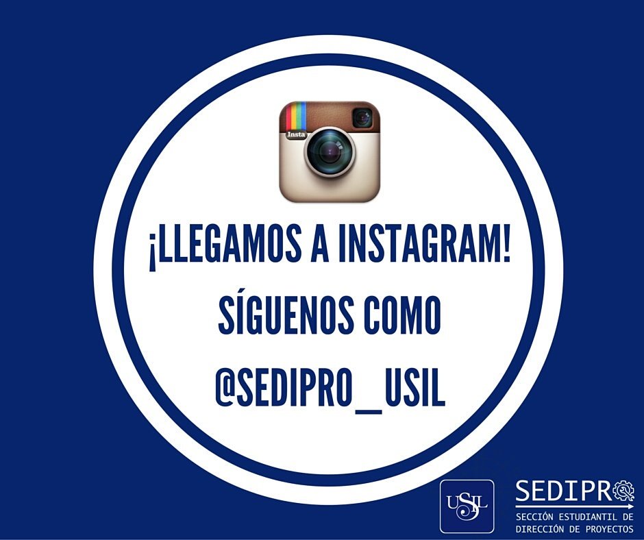SEDIPRO_USIL's tweet photo. Desde hoy contamos con #Instagram para recibir info sobre nuestra sección y proyectos.

¡Apóyanos con un #follow! https://t.co/CYG98KxWkx