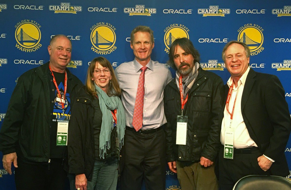 everybodyisstar's tweet photo. #TBT to meeting the @warriors coach @SteveKerr at their Special Needs Youth and Family Appreciation Night https://t.co/s7erv1j3eZ