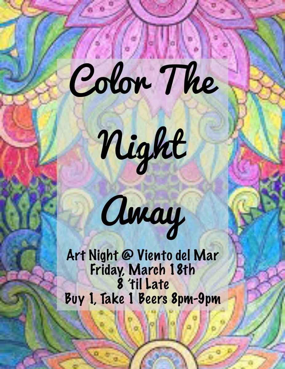 VDMSiargao's tweet photo. Art Night Tonight with Adult Coloring Books. We have 2 DJ's from Manila, Drink Specials &amp; Craft Beer. https://t.co/q4rO2tTM70