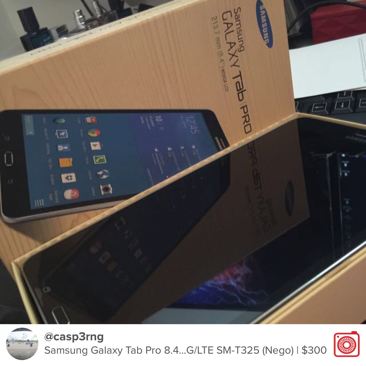 Selling Samsung Galaxy Tab Pro 8.4" 4G/LTE SM-T325 (Nego) $300 carousell.com/p/46231641/ #carousell <a href="/thecarousell/">thecarousell</a>