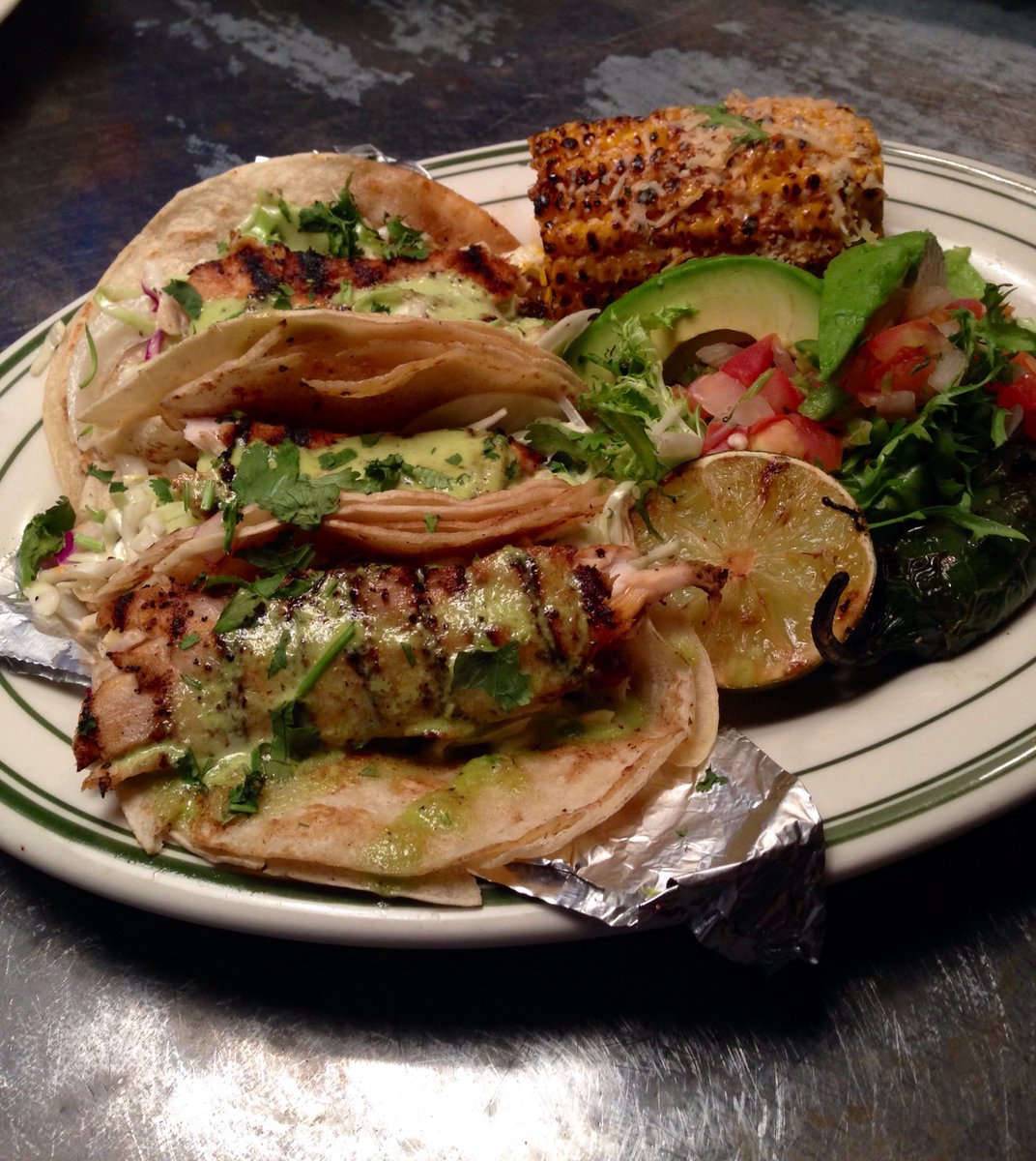 Come see our new menu! Grilled fish tacos now served everyday #lkhh #libertykitchen #houheights #fishtacos