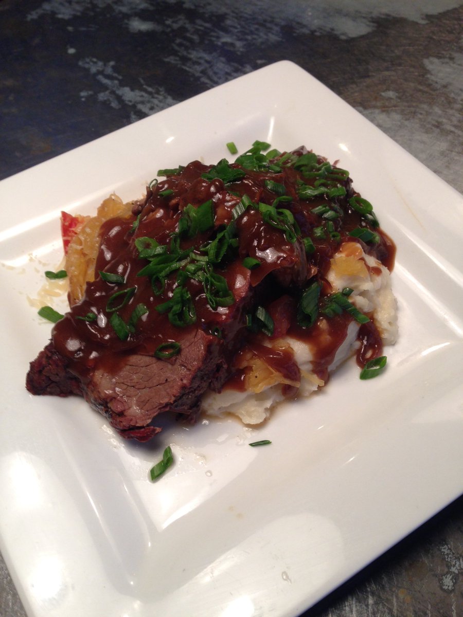 New menu! Braised Beef Short-Rib, coal roasted spaghetti squash, mash potatoes #lkhh #libertykitchen #houheights