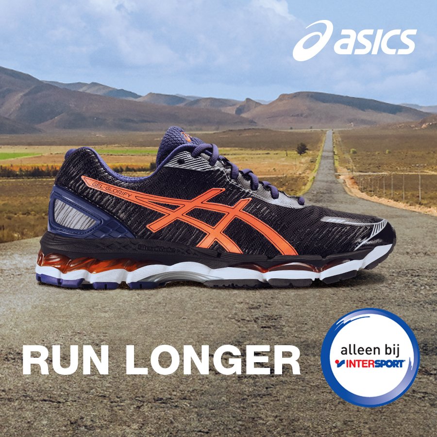 Loop samen, loop langer met de nieuwe ASICS GEL-GLorify, alleen bij INTERSPORT. bit.ly/21aWUWF