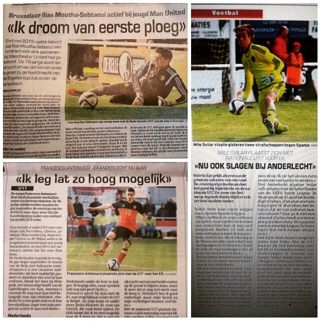 DriesCharlier's tweet photo. Een weekje de Rode Duivels U17 volgen leverde drie leuke interviews op. @MileSvilar @Belgianfootball https://t.co/JRicKw4VaI