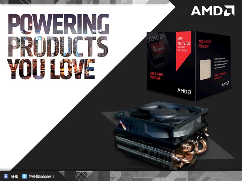 AMDIndonesia's tweet photo. Rekomend #AMDPCRigs trjangkau: APU A10-7870K! Dgn Quiet Cooler 125W, bs nge-game s.d >60FPS https://t.co/8AwRWG1ZgR https://t.co/1tDtjN6xxN