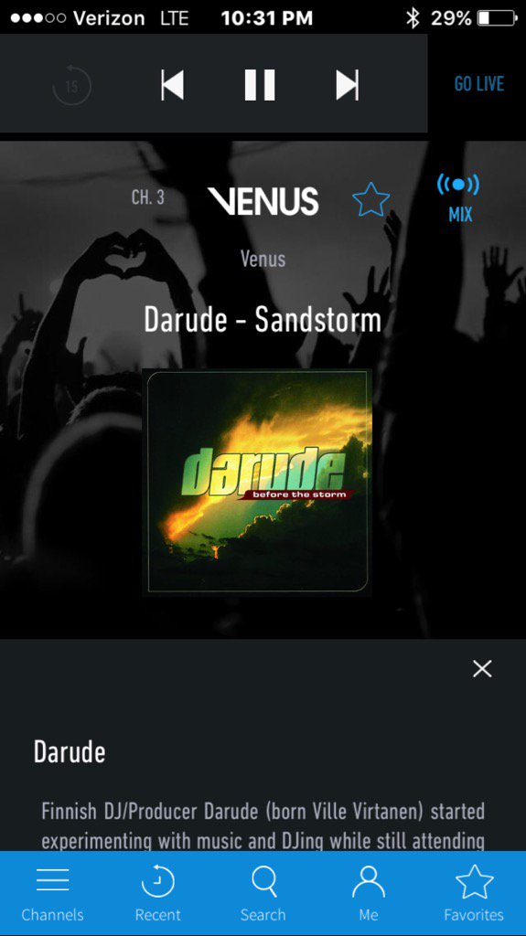 ChatoWilson13's tweet photo. Night or day I'll always stop for the Sandstorm!! #darude #SiriusXM https://t.co/1dXGbqeMRg