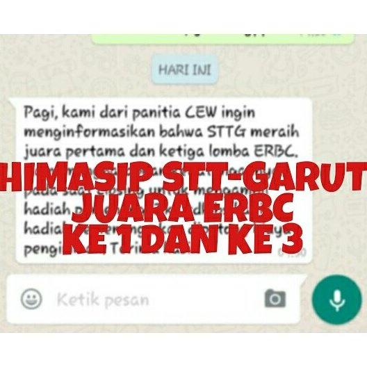 Selamat utk kawan2 yg berjuang di kompetisi ERBC, kami bangga!
Terimakasih sdh membuat sejarah baru lagi. HIMASIP!!