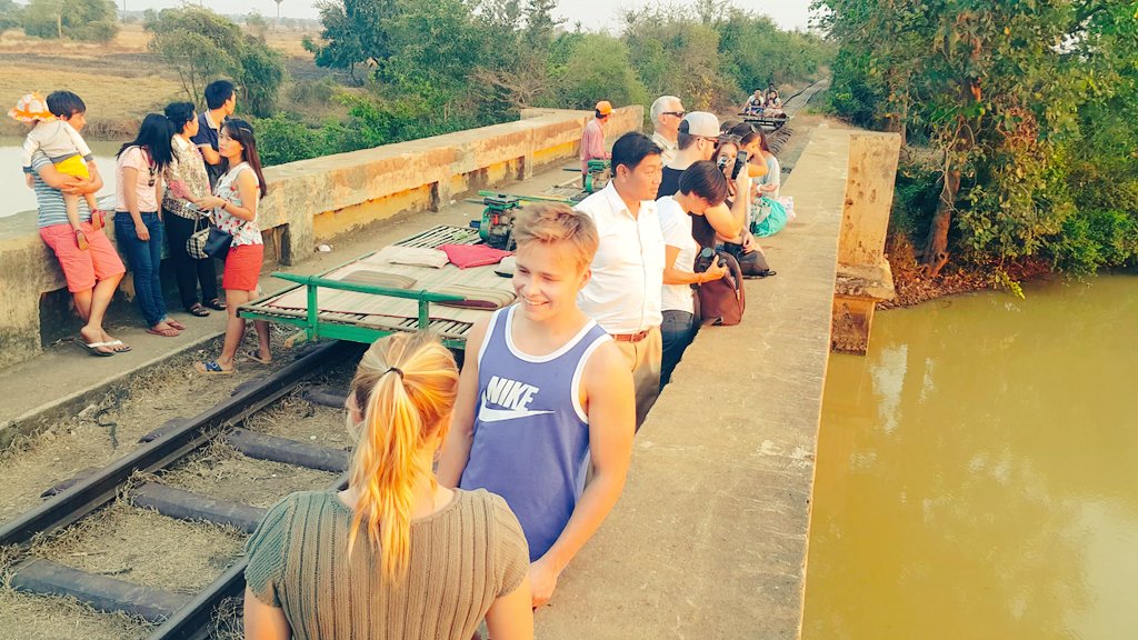 ChendaPhon's tweet photo. Bamboo train in Battambang, Cambodia https://t.co/aVW81QRUgY