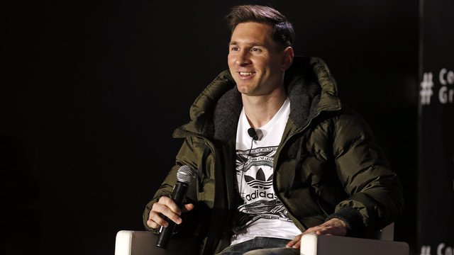 FCBarcelona's tweet photo. Find out what Leo Messi had to say when appearing at a commercial event on Thursday https://t.co/wf1u2trp2w https://t.co/UyG4iADfg4