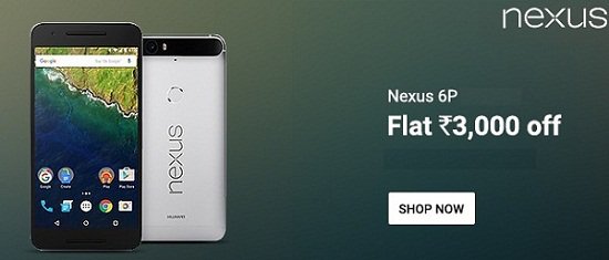 Searchmymobile's tweet image. Flat Rs. 3,000/- Off on #Nexus6p 32GB &amp;amp; Buy at Best Online Price. Limited Period Offer!! goo.gl/kzDPvk
