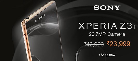 Searchmymobile's tweet image. #Sony #XperiaZ3+ with 20.7MP Rear Camera &amp;amp; 3GB RAM @ Rs.23,999/- Only. Limited Period Offer: goo.gl/fu4ZQw