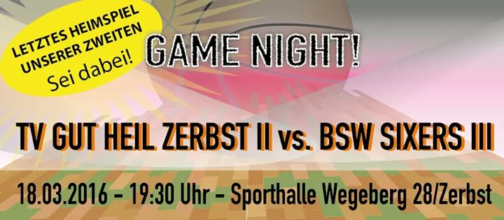 Ein letzes Mal in dieser Saison heisst es "nothing but Netz" für unsere zweite Mannschaft. Seid dabei!