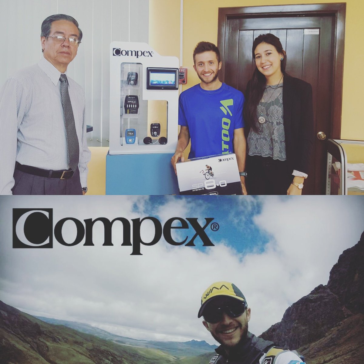 compex_ec's tweet photo. Uno de los mejores deportistas en aventura y trail del #Ecuador ahora tiene su #CompexSP8 ¡Suerte Joaquin Lopez! https://t.co/nYQnFqOLqZ
