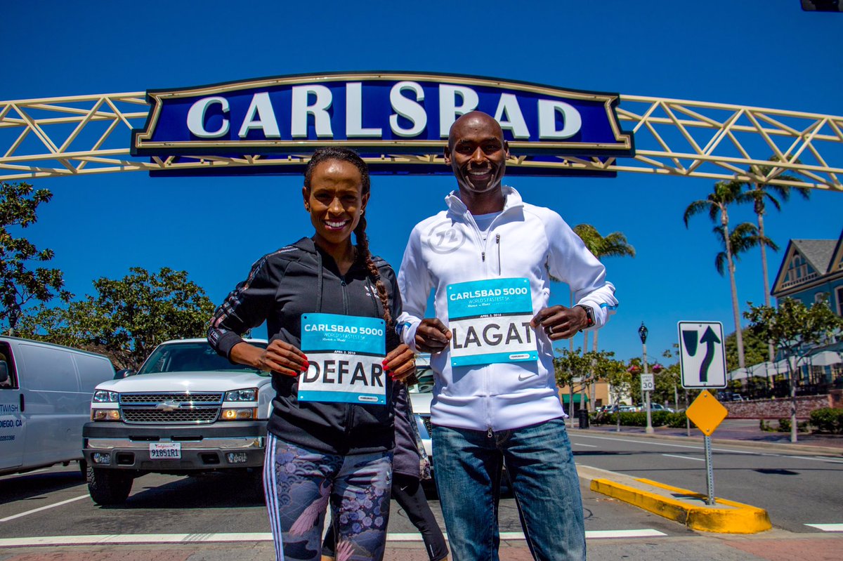 The World's Fastest 5K, kicks off in 2 days.

<a href="/meseretdefar/">Meseret Defar</a> &amp; <a href="/Lagat1500/">Bernard Lagat OLY</a> are ready to make it faster. #Carlsbad5000