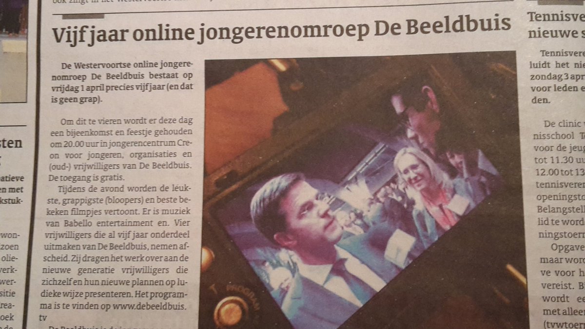 janiekkroon's tweet photo. Afscheid van vrijwilligers 1ste uur @debeeldbuis . Interview @MinPres wordt als één van de hoogtepunten genoemd. https://t.co/5PHAJUHdka