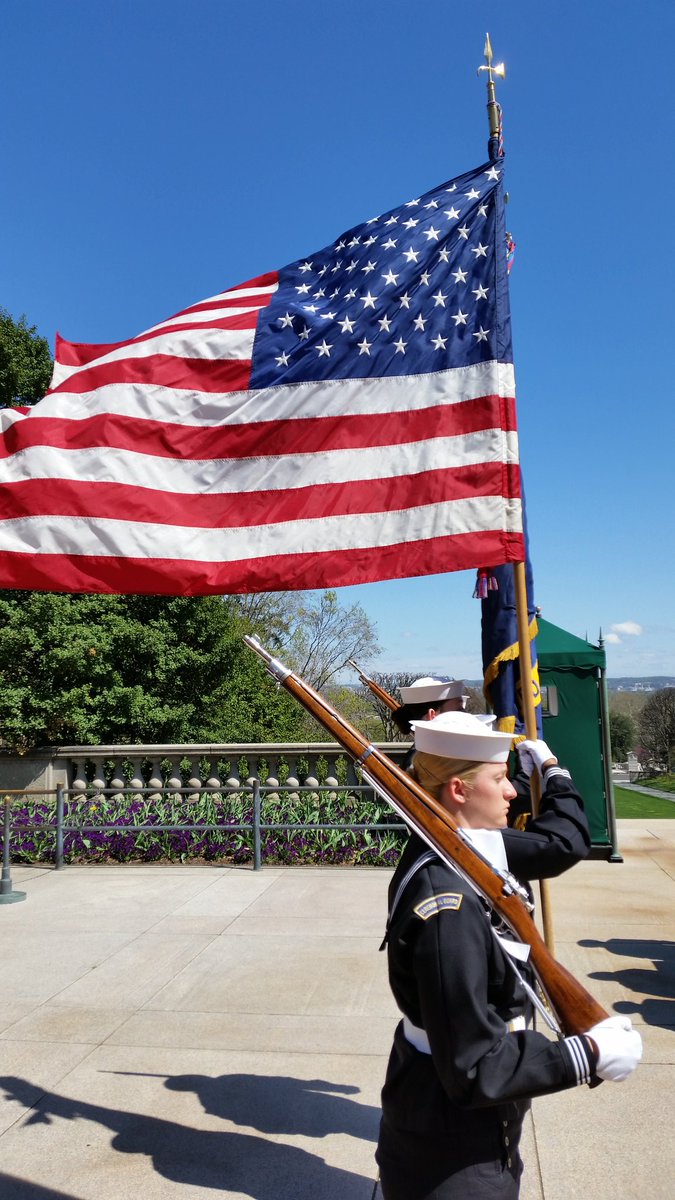 DaveFroning's tweet photo. The US Navy Color Guard.
#exploringWDC2016 https://t.co/pvAMPXMBGS