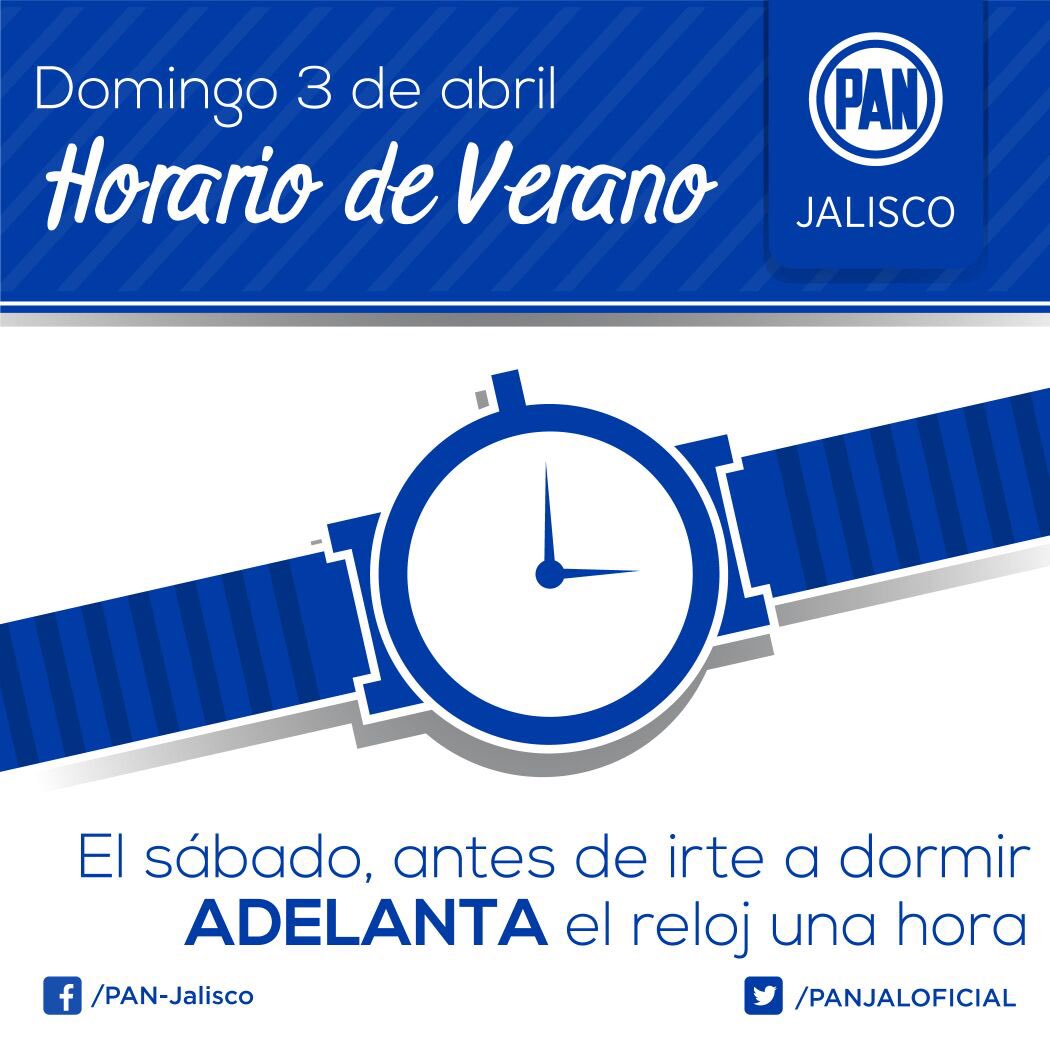 omarborboab's tweet image. Recordemos el sábado al acostarnos Adelantar nuestro reloj. #HorarioDeVerano @MiguelAngelME_ @PANJALOFICIAL