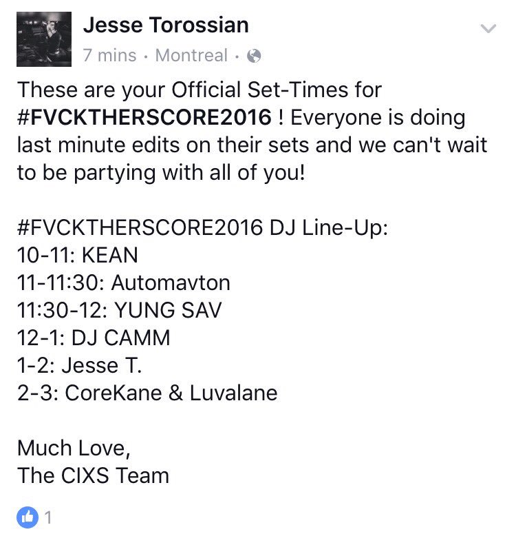 THIS IS IT! SEE YOU ALL TONIGHT❤️ #FVCKTHERSCORE2016 presented by #CIXS