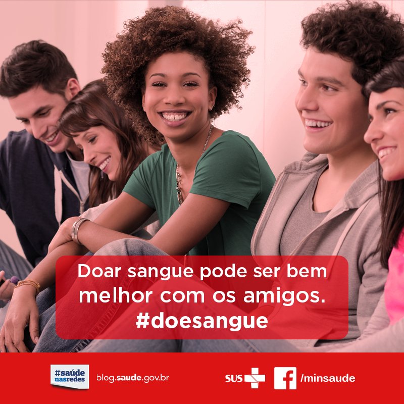 1,8% da população brasileira doa sangue. Chame alguém para doar sangue com você! #doesangue