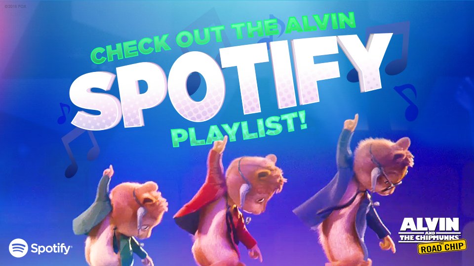 Time to party! The 'munks <a href="/Spotify/">Spotify</a> playlist has finally arrived! #AlvinMovie bit.ly/AlvinSpotifyPl…