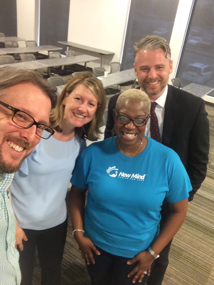 jennpelicano's tweet photo. Great morning with @NewMindHC,  @robrobbyrobert, and US Attny Joe Brewer on the topic of Reentry! #OSFMC @HTI_OS https://t.co/VnRrWMxnTd