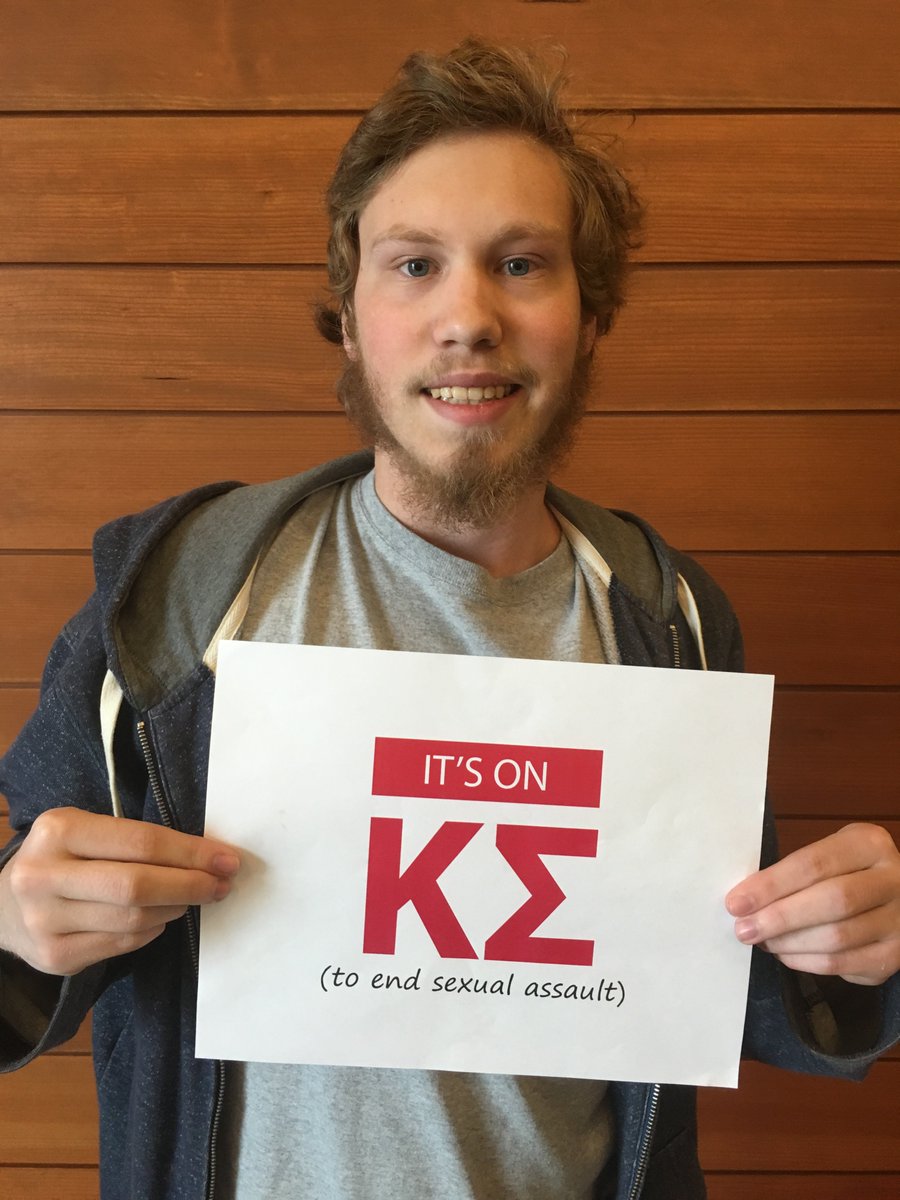 SRUKappaSigma's tweet photo. Brother Andy believes #ItsOnUs to end sexual assault #RetweetToDonate 15 cents to @voicepittsburgh #ItsOnKS https://t.co/Ft3XU9Qkm5
