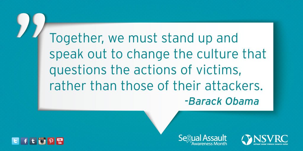 .<a href="/POTUS/">President Donald J. Trump</a> #SAAM Proclamation conveys the importance of changing culture to end victim blaming buff.ly/1Ss8ZlA