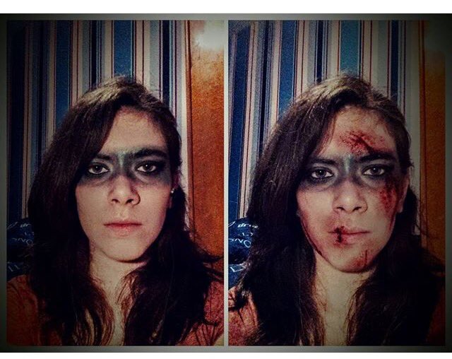 A warrior before and after the fight #SpecialEffects #SFX #Warrior #fight