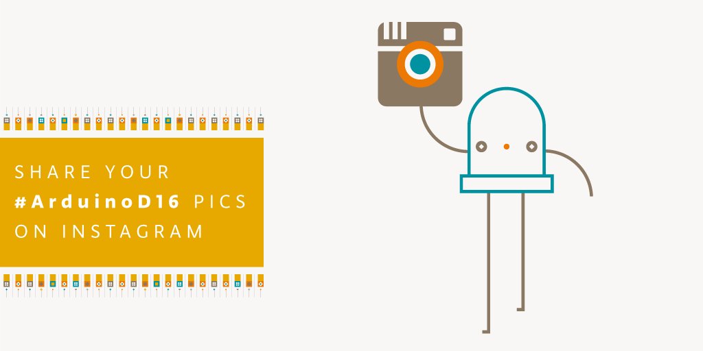 arduino's tweet image. Share your amazing #ArduinoD16 #GenuinoD16 moments on #Instagram tagging us on instagram.com/arduino.cc/ #Arduinocc