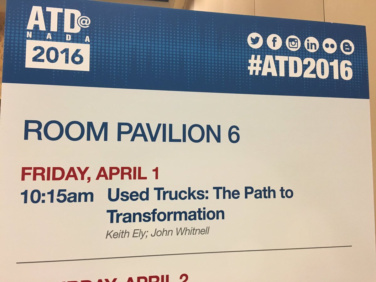 WAUsedTrucks's tweet image. It&apos;s hard out there in the used truck world, join us in 45 minutes to get on the #pathtotransformation #NADA2016